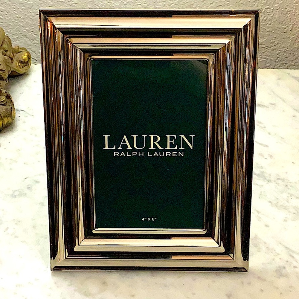 RALPH LAUREN PICTURE FRAME 4 BY 6  SILVER NEW - Picture 3 of 8
